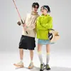 Ropa de Protección Solar para Hombres y Mujeres, Transpirable y Ligera para Pesca y Ciclismo de Verano, Chaqueta de Ropa Base de Protección Solar de Seda de Hielo de Secado Rápido para Mujeres