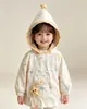 Jaqueta corta-vento com capuz infantil para meninos e meninas, jaqueta de primavera e outono com estampa completa de estrelas de desenho animado, casaco estiloso para bebês