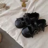 Zapatos infantiles de lunares estilo francés, zapatos Mary Jane para niñas, zapatos poco profundos plateados de princesa para bebé para otoño