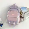 Mochila Nueva de Verano Estilo 26 para Estudiantes, Versátil para Uso Diario, Linda y Ligera, con Accesorios, Mochila Fresca, Dulce y de Moda
