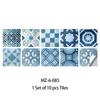 Novo Padrão Azul Fosco Filme Mudo Piso Adesivo Cozinha Backsplash Guarda-roupa de Mesa Remodelado Adesivo de Parede MZ-6-085