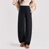 Pantalones de pierna ancha para maternidad para usar en exteriores, ropa de maternidad de corte holgado, nuevo estilo engrosado de otoño e invierno, ropa Pupu de talla grande, pantalones casuales de maternidad