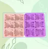 6 moldes de chocolate de desenho animado de panda e tigre, garrafa de cera, açúcar, sabonete artesanal, fudge, bolo, gelatina, pudim, bolo de esmola