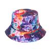 Sombrero de Pescador de Flores Estilo Coreano para Mujer Ins Verano Casual Versátil Estilo Japonés Estilo Sombrero de Cubo Estampado de Doble Cara Sombrero de Protección Solar Trendy