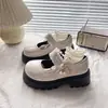Zapatos de Cuero para Niñas 2026 Verano Nuevo Estilo Zapatos de Cuero Zapatos para Niños Velcro Antideslizante Zapatos para Niños Estilo Coreano Primavera/Otoño Zapatos de Una Sola Piel