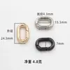 Ropa, Bolsos, Anillos de Pasarela, Anillos de Resorte, Anillos Ovalados, Anillos Abiertos de Forma Especial de Aleación de Zinc, Accesorios de Ferretería para Joyería