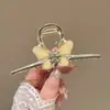 Presilha de Cabelo Feminina Novo Estilo Antigo Franja Flor de Metal Presilha Grande Parte de Trás da Cabeça Cabelo Elegante Presilha Tubarão Acessório de Cabeça