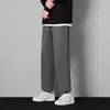 Pantalones de Pierna Recta de Seda de Hielo para Verano Transfronterizos para Hombre, Sueltos Estilo Coreano Modernos Deportivos Caídos Finos Transpirables Casuales para Hombre