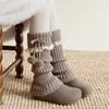 Calcetines Largos Versátiles de Otoño e Invierno Estilo Dulce Lolita para Niñas con Lazos y Bordes Florales Pequeños