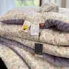 Colcha Doudou de Orden Coreana, Lavable a Máquina, Patrón Floral Pequeño, Algodón Puro, Colcha de Primavera y Otoño, Engrosada para Calidez, Colcha de Invierno, Adecuada para Habitaciones Calefaccionadas