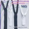 Sbs3 pano invisível gota de água cabeça fechada cauda nylon zíper roupa travesseiro 25-60cm acessórios atacado preto