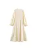 Comércio Exterior Transfronteiriço da Amazon Primavera e Outono Novo Estilo Francês Europeu e Americano Design de Nicho Elegante Lanterna Vestido de Manga Longa