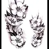 Tatuagem de braço de flor grande meio braço fábrica atacado beleza cor simulação flor europeia e americana braço fornecimento especial transfronteiriço