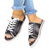 Deseo Chanclas Planas Nuevas de Amazon Verano Mezclilla con Cordones Casual Talla Sandalias para Mujer
