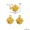 Acero Inoxidable Chapado en Oro de 18 Quilates, Varios Colgantes Pequeños, Ángel, Pies, Taza de Agua, Pingüino, Colgantes para Joyería Hecha a Mano DIY