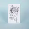 Pegatina de Tatuaje Temporal para Pantorrilla Estilo Japonés Hannya Geisha Transfronteriza Geisha y Máscara Hannya Pantorrilla Personalizado Llamativo Moderno