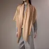 Compra Directa de Fabricante de Mongolia Interior 80 Bufandas de Lana Australiana Chal Liso Color Sólido Capa Doble Uso Ligero
