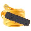 Regleta de ingeniería con enchufe para mopa ultralargo con bloqueo con interruptor no se puede desconectar regleta enchufable regleta múltiple cable de extensión para exteriores