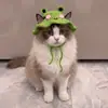 Gorro Lindo y Divertido para Mascota Disfraz de Gato Accesorio para la Cabeza Accesorios para Perro Collar Adornos Tejidos Nuevos 2026