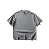 Yidao Vintage 2026 Verano Nuevo Retro Rayas Texturizado Tejido Manga Corta Hombre Moderno Versátil Holgado Superior