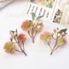 Bola de espinas artificial con flores y hojas de erizo de mar, flor falsa, bricolaje, guirnalda navideña hecha a mano, accesorios de decoración floral al por mayor