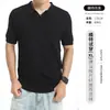 Polo Masculino de Tricô de Seda Gelada Estilo Old Money Transfronteiriço Europeu e Americano Manga Curta Gola Gaivota Casual de Negócios Toque de Luxo Roupa Masculina