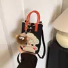 Nova Bolsa de Moedas da Sorte Porta-Moedas Fofa Bolsa para Celular Nova Cachorro Gato Popular Bolsa de Mão Ombro Estudante Transversal