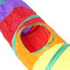 Canal Arcoíris de Nuevo Producto Transfronterizo Canal Plegable para Gatos Dragón Rodante Color Empalmado Juguete para Gato Mascota Túnel para Gatos