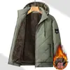 Chaqueta de Algodón Tallas Grandes M-8XL Estilo Nuevo 2026 Chaqueta Gruesa Acolchada de Algodón con Forro Polar para Hombre Cálida con Capucha Desmontable Ropa de Algodón Media