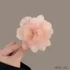 Pinza para el Cabello de Chifón con Flores de Hada Súper Tamaño Mediano Pinza de Tiburón Suave Pinza para el Cabello en la Parte Posterior de la Cabeza Pinza para el Cabello para Fotos Atmosféricas