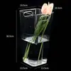 Balde Acrílico Transparente para Flores Frescas Tamanho Grande Buquê de Flores Frescas Balde para Cultivo de Flores Floricultura Loja de Flores Uso Especial