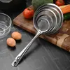 Cucharón de Malla de Acero Inoxidable para el Hogar, Colador de Malla para Leche de Soya y Jugos, Espumadera de Malla, Colador de Malla, Cuchara para Freír y Olla Caliente, Cuchara para Fideos