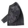 Jaqueta jeans versátil de primavera e outono para homens, marca da moda, corte solto, tamanho grande, jaqueta de trabalho, casaco jeans, atacado de fábrica da moda