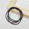 Básico Alto Elástico Rubber Band Anel de Cabelo Coreano Internet Celebridade Cor Sólida Corda de Cabelo Simples Quatro em Um Corda de Cabelo Durável para Mulheres