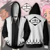 Día de Comercio Exterior Hombre Muerte Más Espada de Madera 8 Animación Impresión Digital 3D Cremallera Cárdigan Chaqueta con Capucha