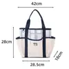 Bolsa de Almacenamiento de Gran Capacidad para Ropa de Verano Bolsa Ligera de Almacenamiento para Maquillaje de Viaje Bolsa de Almacenamiento de Malla para Trajes de Baño de Playa