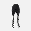 Gorro de Punto Tejido a Mano Estilo Retro con Flores Caladas para Mujer Otoño Borla de Perlas Gorro de Punto Delgado Estilo Étnico