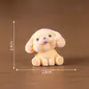 Muñeco de Perrito Golden Retriever Flocado Lindo, Llavero de Decoración DIY Lindo, Accesorios para Colgar en Bolsas, Mini Adornos Pequeños