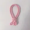 Serie Miu Simple Lanyard Tejido a Mano de PU para Teléfono Móvil Llavero de Cuerda Trenzada Colgante para Bolso Cuerda Trenzada con Núcleo de Cuero
