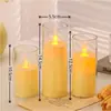 Vela Digital LED Acrílica Simulada Luz de Vela Concierto de Velas Guion Matar Accesorios Luz de Ambiente Vela de Navidad