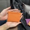 Bolsa de Almacenamiento para Escombros, Bolsa de Almacenamiento de Piel de Vaca de Primera Capa con Cierre Automático, Billetera de Monedas de Cuero Genuino, Mini Bolsa Portátil para Cosméticos de Labios