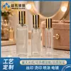 En stock venta al por mayor botella rociadora cuadrada de perfume de lujo ligero de 20 ml botella de vidrio transparente de 30 ml botella secundaria botella cosmética