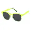 Óculos de Sol Quadrados Polarizados da Moda para Crianças com Armação de Gelatina Colorida Gradiente Óculos de Sol Anti-UV Kb691 Protetor Solar