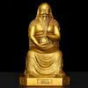 Ornatos de Bronze dos Três Santos do I Ching: Estátuas de Bronze de Confúcio, Fu Xi e Zhou Wenwang para Decoração de Casa, Sala de Estudo, Mesa de Escritório