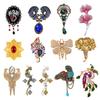 Broche de Moda Explosiones Europeas y Americanas de Alta Gama para Mujer Retro Sensación de Alta Gama Nicho Exagerado Diamantes Incrustados Animal Ramillete Pin Accesorios