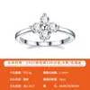 Fabricante Transfronterizo En Stock Plata S925 Incrustada con Moissanita Trébol de Cuatro Hojas Versátil Popular Joyería al por Mayor de Panyu Silverware