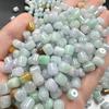 Natural birmanês jadeíta jade contas velhas diy barril contas pulseira contas de arroz jade acessórios de jóias contas soltas contas atacado