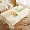 Toalha de Mesa Morandi Impermeável e à Prova de Óleo, Não Lavável, Luxo Leve, Sensação de Alta Qualidade, Resistente a Arranhões, Resistente ao Calor, Novo Modelo 2025