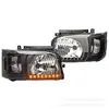 HIACE200 para Toyota sea lion 2005-2009 faro LED estilo Cristal negro faro