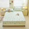 Sábana bajera 100% algodón, alto número de hilos 13372, tejido de sarga, funda de colchón para dormir directamente en la cama, sábana bajera de algodón puro fresca y sencilla